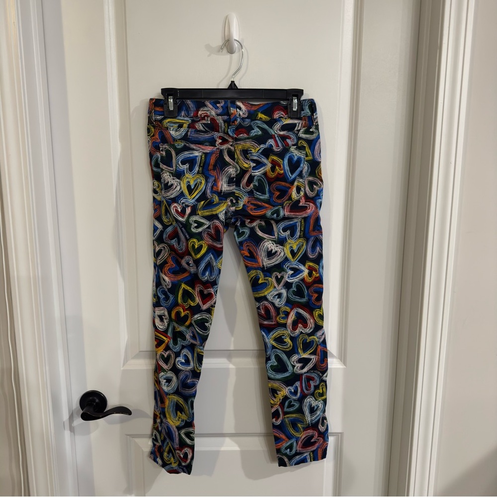 Moschino Scribble Heart Printed Multicolor Skinny Jeans - Picture 13 of 13